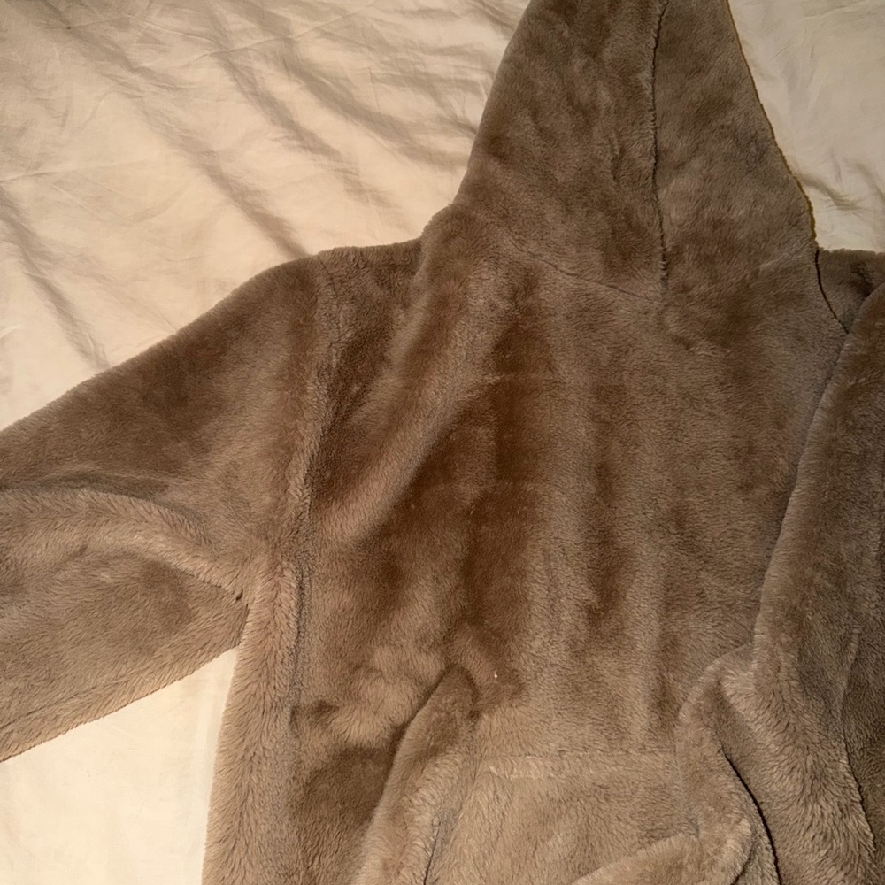 Urban Outfitters Tan fuzzy hoodie